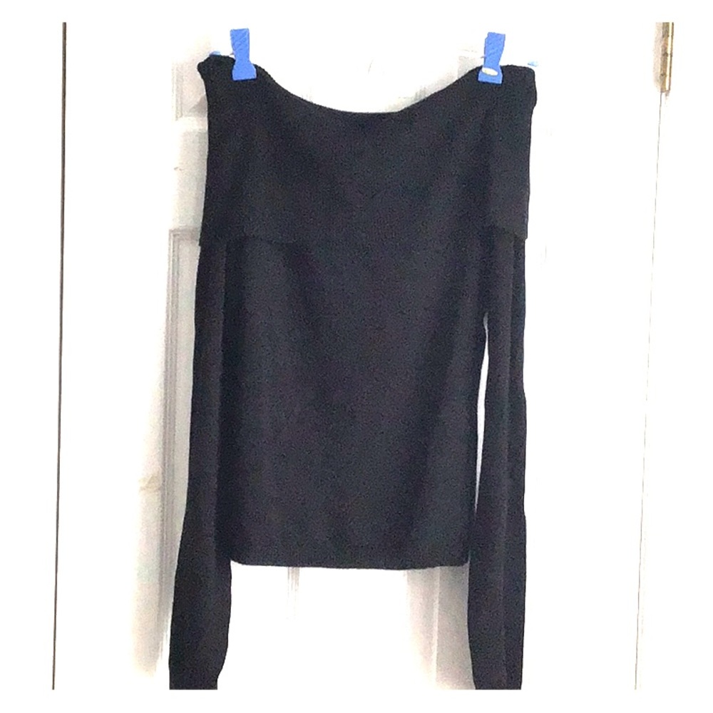 Black Off-the-shoulder Sweater